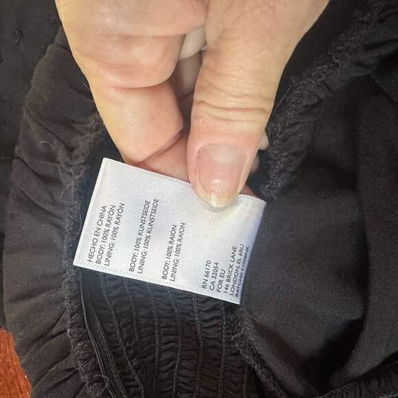 URBAN OUTFITTERS Swiss Dot Black Romper Size Small Shorts Skort - Picture 10 of 10